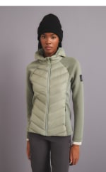 Chaqueta hibrida con relleno de plumón de montaña de mujer Mountain Pro por 20.99€