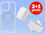 2+1 gratis op diverse mobiele accessoires bij Bol.