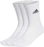 Adidas 3-Pack Cushioned Crew Socks (White) - £6