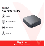 MiniPC FIREBAT AK2 PLUS Intel N100 8GB DDR4 RAM + 256GB SSD WiFi5 BT4.2 2xUSB3.0 + 2xUSB2.0 2xHMDI 2.0 por solo 96,02€