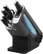 Bloc-couteaux avec Affûteur, 6 Couteau xAiguisés en Acier Inoxydable- Ninja Foodi StaySharp (K32006EU)à 99,99€