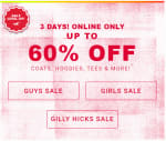 Tm 29 dec tot 60% korting in de Hollister webshop