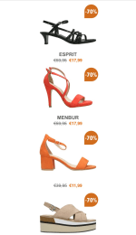 veel schoenen aan -70 en -60% bij berca