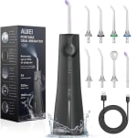 Irrigador Bucal Portatil, Vimmk Irrigador Dental Inalámbrico Profesional 8 Boquillas 5 Modos por 14,59€