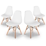 4 sillas de comedor SENA BLANCA por 59,99€