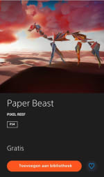 GRATIS PS4 game Paper beast