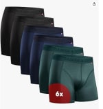 Lot de 6 boxer homme Danish Endurance à 28,45€