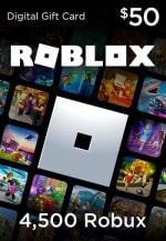 Roblox Card 50 USD - Código de Robux GLOBAL