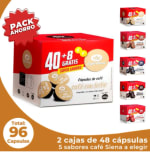 Café Siena para Dolce Gusto. 5 sabores a elegir, pack 96 cápsulas. por 9,38€