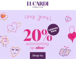 20% korting op bijna alles bij Lucardi (alleen online)