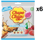 6 Bolsas de 6 unidades de 11 grs de Chupa Chups sin Azúcar Caramelo con Palo de Sabores Variados por 7.72€