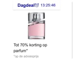 tot -70 % op merkenparfums