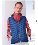MYBC Down gilet with stand-­up collar for £45.00
