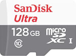 Cartão MicroSDXC da SanDisk de 128GB - R$ 76,90