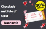 30% korting op Chocolade met foto of tekst bij Kruidvat