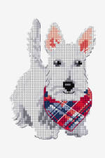 Scottish terrier - diagrama de punto cruz gratis