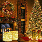 Guirnaldas Luces Exterior Solar, 12M 120 LED