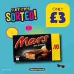 Pick 10 packs of Mars ice cream bars as low as £3 via Heron Foods
