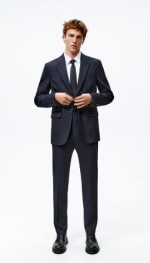 Blazer Zara Ojo de Perdiz straight fit para hombre por 29,99€