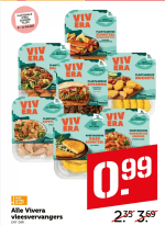 Alle Vivera vleesvervangers voor €0,99