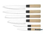 Juego de 6 cuchillos de estilo asiático con hoja de acero inoxidable Esmeyer por 11,99€