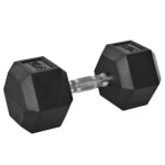 Win HOMCOM 2x 20KG rubber hex dumbbell from eBay for £65.34