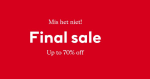 Finale sale bij H&M -70%