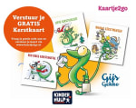Gratis Gijs Gekko (kerst)kaart van Kleine Denkers bij Kaartje2go