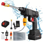 Limpiador de alta presión inalámbrico, pistola de agua pulverizada por 18,07€