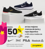 Hasta -50% de descuento en Éxito en tenis y ropa deportiva