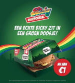 Bicky burger voor 1 €