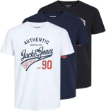 3-Pack JACK & JONES heren T-Shirts voor €17,70 bij Amazon