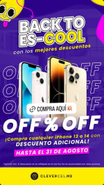 10% de descuento extra en iPhone 13 y 14 en Clevercel
