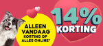 14% korting op bijna alles bij Petsplace