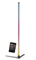 Lampadaire led RVB H.130cm Eliot noir à 10,44€