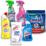 Cillit Bang Finish Harpic Glassex Vanish Schoonmaakpakket - 7 stuks - Voordeelverpakking voor €12,99