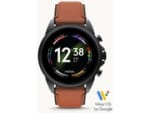 Fossil Gen 6 Display FTW4062 Zwart/Bruin 44mm voor €149 bij Fossil