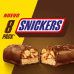 2 Paquetes de 8 Chocolates Snickers por $182 en Sam's Club