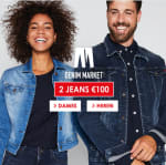 2 dames en/ of herenjeans voor €100 bij Jeans Centre