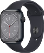 Apple Watch Series 8 45mm Zwart (Zwarte Siliconenband) voor €456 bij Bol.com