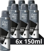 Dove Men+Care Advanced Invisible Dry anti-transpirant deodorant spray - 6 x 150 ml voor €13,17 bij Amazon