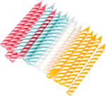 Velas PME rayadas 4 colores tamaño mediano velas 24 unidades por 1,60€