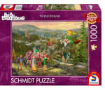 Puzzle de 1000 piezas marca Schmidt Spiele Thomas Kinkade, Kiddinx, Bibi Blocksberg, reunión de jóvenes Brujas por 7,07€