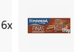6x Fontaneda Digestive Galletas Finas con Chocolate con Leche, Snack Delicioso, 170 g por 9,80€