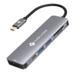 Novoo 6 in 1 Aluminum USB-C Adapter with PD 100 W HDMI 4K Adapter voor €25 dmv code bij Novoo-online