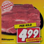 Riblappen voor €4,99 bij de Nettorama