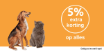 5% korting op alles in de webshop