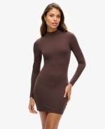 Robe courte en Jersey col cheminee - Du 36 au 44 à 21€