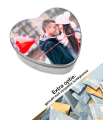 10% korting op een Valentijns koektrommel met foto