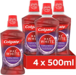 Colgate Max White Purple Reveal Enjuague bucal 4x 500ml por 12,77€